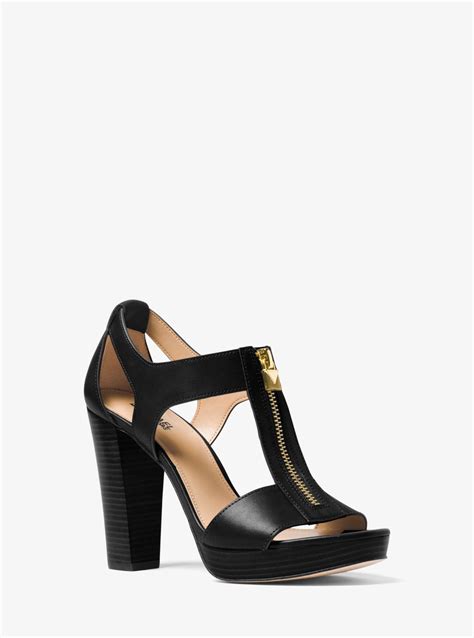 michael kors berkley platform|Berkley Lock Leather Platform Sandal .